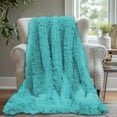 thumbnail image 7 of Super Comfort Oversized Warm Thick Bubble Double Sided Plush Rabbit Faux Fur Throw Blanket, Super Soft Blanket, Fluffy Blanket,Soft Cozy Blanket for Couch Chair Bed Sofa Living Room, 7 of 7
