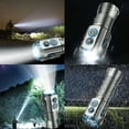 thumbnail image 6 of HaoXun Super Bright Magnetic Camping Flashlight - 4.25-inch Portable LED Flashlight with 9 Modes, RGB Side Lights, Type-C Fast Charging for Outdoor Camping, Hiking, Emergency Use, 6 of 9