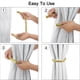 thumbnail image 4 of Uxcell 20.9'' Sujetadores de Clips para Cortinas Magnéticas de Ventana de Poliéster Color Dorado 2pcs, 4 of 7