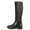 Black, variant on Adult Female Moorland II Highrider Boots, Size: 40 Wide (LDS US 9)
