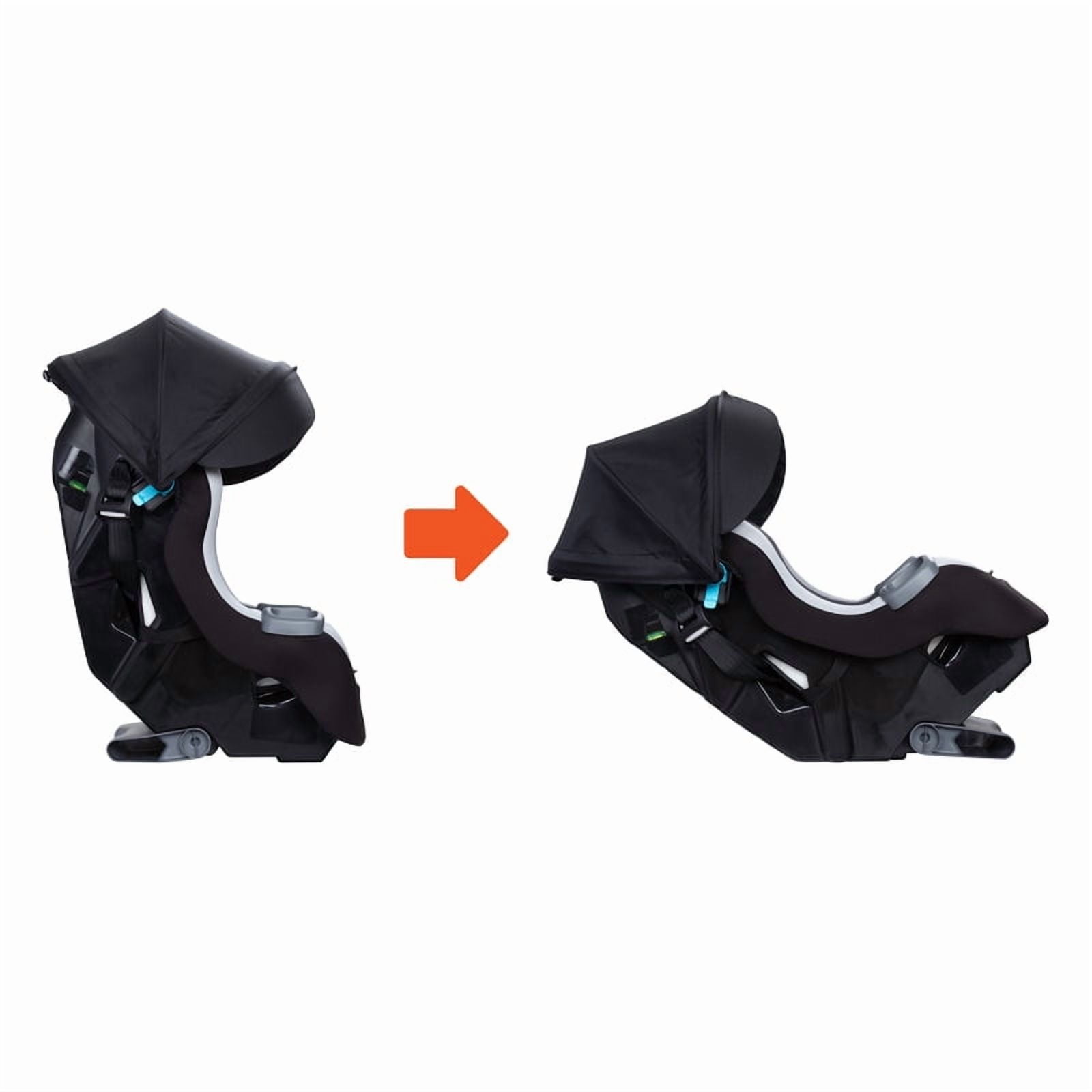 Baby Trend Trooper PLUS 3-in-1 Convertible Car Seat with Canopy for Sun Protection - Dash Twilight