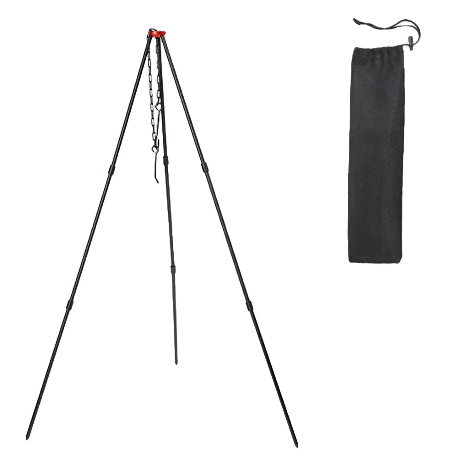 Camping Tripod Campfire Cooking Mini Adjustable Grill Tripod Cooker