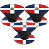 MightySkins POSOCK-Dominican Flag Skin Decal Wrap for Sticker, Dominican Flag - Pack of 3