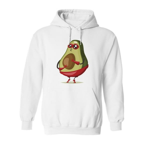 Superhero Avocado Hoodie Men -Image by Shutterstock, Male x-Large