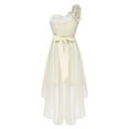 thumbnail image 4 of CHICTRY Girls Chiffon Princess Dress One Shoulder Flower Girl Party Ball Gown, 4 of 7