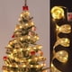 thumbnail image 4 of Wosthever Luces de cinta navideñas confiables para impresionantes decoraciones para árboles Decoraciones navideñas para árboles Kits de decoración para fiestas tinte plateado 3 metros 30 luces, 4 of 6
