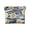Black and White Striped Daisy, variant on Leather Coin Purse Pouch No Zipper Small Turquoise Bubbles Makeup Bag for Women Men Cosmetics Jewelry 4.3x3.7 inch