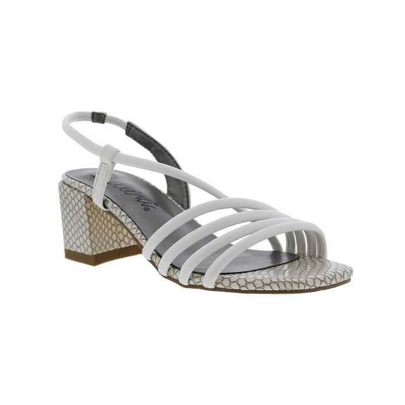 Bellini Womens Fling Ankle Strap Block Heel Heels