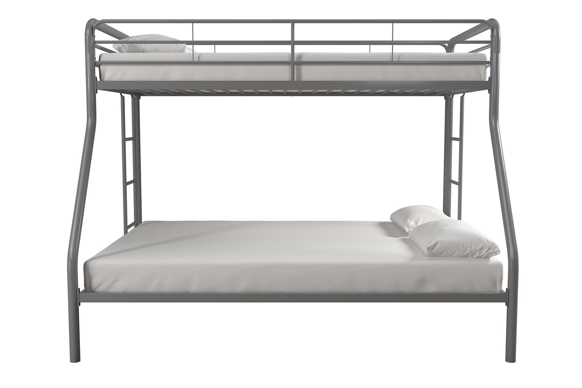 DHP Dusty Twin over Full Metal Bunk Bed with Secured Ladders, Silver - image 4 of 21