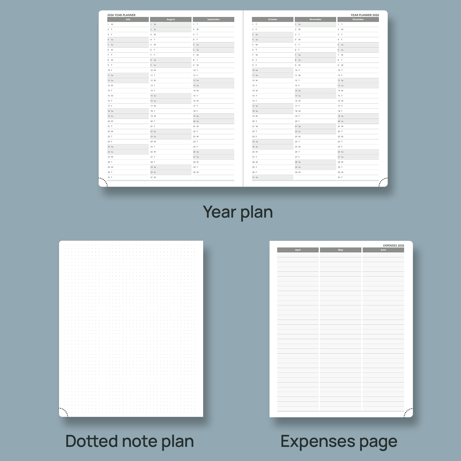 POPRUN 2026 Planner, Large - 8.5" x 10.5", 2026 Weekly Calendar (Jan. 2026 - Dec. 2026) with Hourly Time Slots, Weekly Appointment Book for Time Management, Leather Soft Cover - Burgundy Red