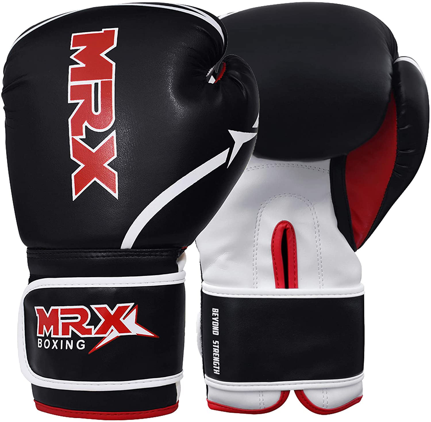 Faux Leather Boxing Sparring Training Gloves MMA Kick Boxing Punching Gloves 