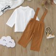 thumbnail image 7 of Sngxgn Toddler Baby Boy Outfit Baby Clothes Long Sleeve Sweatshirt Jogger Pants Cute Baby Clothing(Brown,80), 7 of 7