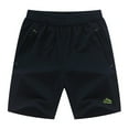 thumbnail image 1 of DPTALR Men's Summer Casual Belt Shorts able Pure Color Shorts, 1 of 5