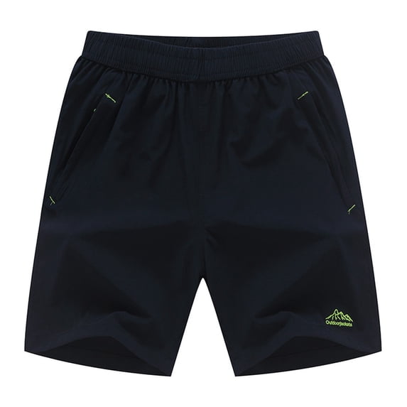 SOOMLON Men's Graphic Print High Waisted Casual Summer Shorts Beach Shorts Summer Shorts Green XL