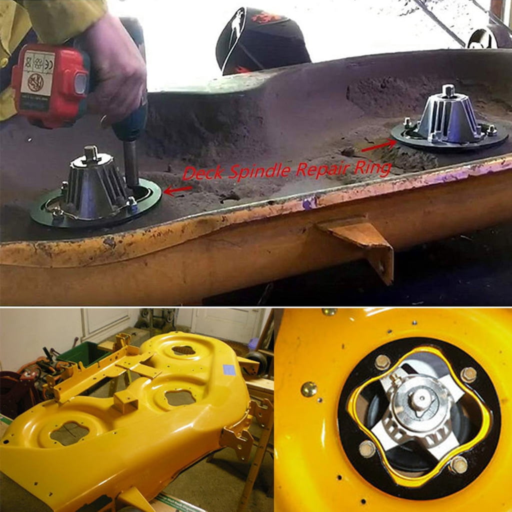 Mower Deck Repair Rings Parts 918-04126A 04125B 04608 Deck Spindle Reinforcement Rings with Screw