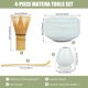 thumbnail image 2 of Juego de batidor de matcha, juego de 4 piezas de té matcha japonés, kit de inicio para hacer matcha con recipiente para batidor de matcha, soporte para batidor y cuchara, batidor de té de bambú, 2 of 8