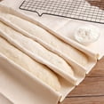 thumbnail image 4 of Bakers Couche and Proofing Cloth, 100% Cotton Fabric for Bread Dough Baking, Shaping Tool for Baguettes, Loaves, Ciabatta, Bread Couche 35.4 x 26 Inches, 4 of 9