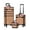 Rococo Orange, variant on Byootique 3-Piece Makeup Train Cases Cosmetic Organizer Kit Artist Rococo Moss