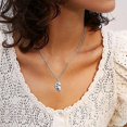 thumbnail image 4 of Collar Bff para 2, collares para mejores amigos, panda, delfín, pingüino, regalos para el día de San Valentín, collares de amistad con diamantes de imitación y corazón dividido, colgante grabado, 4 of 5