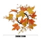 thumbnail image 3 of Xihbxyly Corona de Hojas de Arce Artificiales, Portavelas de Otoño, Hojas Vibrantes En Naranja y Rojo, Centro de Mesa para Acción de Gracias, Halloween, Decoración Navideña, Tamaño 20 X 20 X 4 Cm, 1, 3 of 6