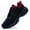 BlackRed, variant on MAYKX Men’s Running Shoes – Stretch Knit Upper Walking Sneakers Airy Cotton Insole Cushion for Fitness or Daily Commutes