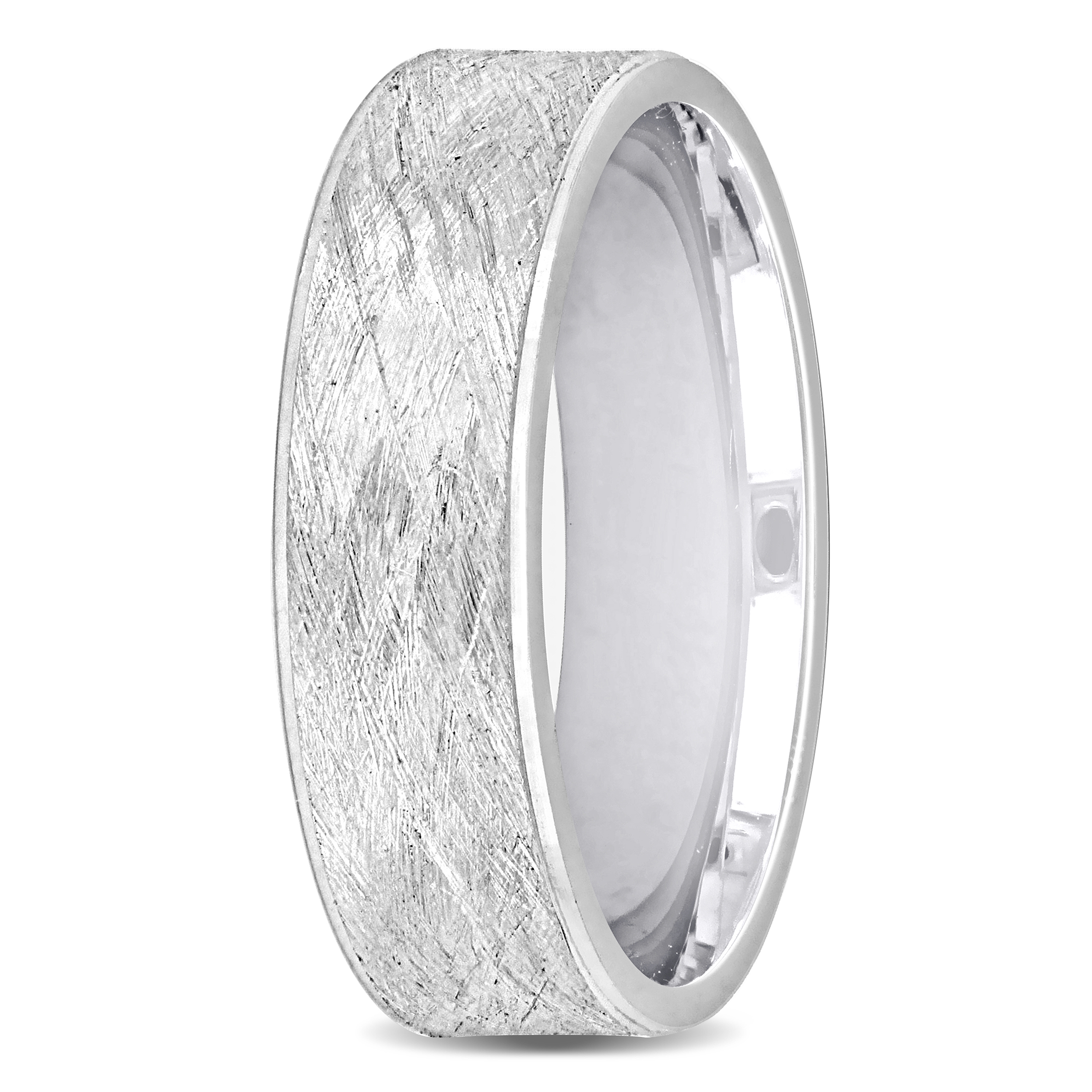 Everly Men's 14k White Gold Wedding Ring