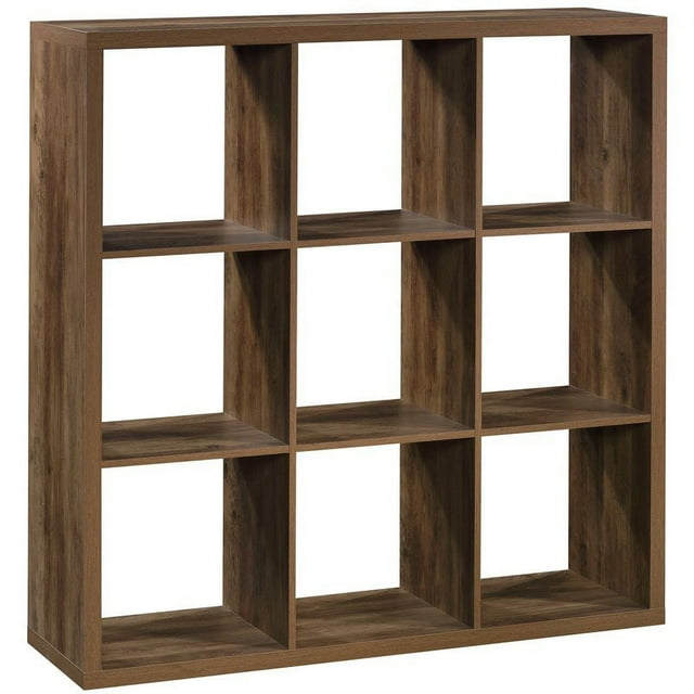 Bowery Hill Organisateur Moderne en Bois Manufacturé 9 Cubes en Pin Rural