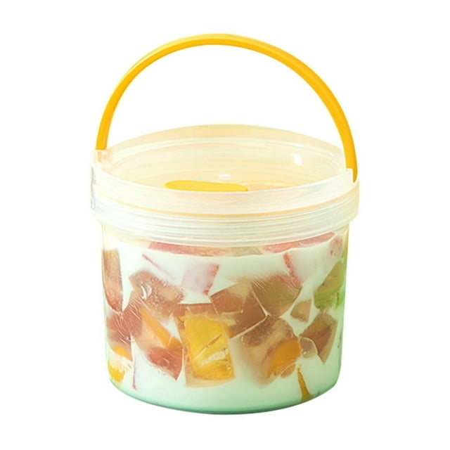 Leakproof Portable Food Storage Container with Handle for Airtight Kitchen Organization Ideal for Dry Cereals and Pantry Needs