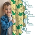 thumbnail image 3 of Blackout Kids Curtains,Yellow Cartoon Dinosaurs Bones Pattern Childrens Insulated Curtains Set Of 2,Bedroom Essentials,Toddler Room Decor 52"x84", 3 of 5