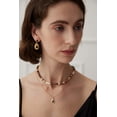 thumbnail image 5 of Vintage Gold 925 Silver Black Zircon Drop Earrings, 5 of 6