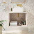 thumbnail image 6 of Concorde 24'' Wall-Hung Vanity In Brown Oak, 6 of 7