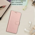 thumbnail image 7 of Njjex for Samsung Galaxy S22 Ultra（6.8"）Wallet Phone Case, Lanyard Flip Card Holder Slot Magnetic PU Leather Purse Kickstand Protective Case, Rose gold, 7 of 7