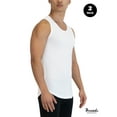 thumbnail image 3 of Threads Men's Undershirt, Ultra-Soft Tank, Moisture Wicking, Anti-Odor, 2-Pack, Classic White, 3 of 8