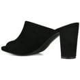 thumbnail image 5 of Journee Womens Allea D'Orsay Block Heel Sandals, Widths Available, 5 of 10