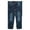 DeepBlue-2523, variant on KIDSCOOL SPACE Little Boys Jeans,Elastic Band Inside Ripped Straight Fit Stretchy Soft Denim Slim Pants,Deep Blue,5-6 Years