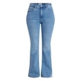 thumbnail image 6 of Time and Tru Women's and Women's Plus High Rise Flare Jeans, 31" Inseam Regular, Sizes 0-22, 6 of 6