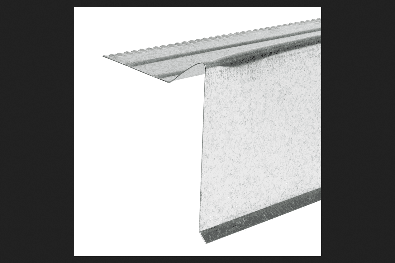 Amerimax Galvanized Steel Roof Flashing Drip Edge Silver 25/8 in. H x