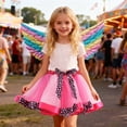 thumbnail image 2 of Bigetiay Girls Tutu Skirt with Detachable Train, Halloween Dance Fairy , Size 6-8 Years, 2 of 5