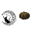 thumbnail image 1 of Arte de pared,Estatua decorativa de pared de gato negro de metal,Escultura de pared de metal minimalista con adorno de pared,Almohadas de calabaza de Halloween,Almohadas de calabaza de, 1 of 8