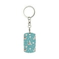 thumbnail image 2 of Uemuo Teal Mama Llama Pattern Rectangular Metal Keychain - Durable, Stylish, and Personalized Key Ring for Men and Women,Engraved Keychain,Gift Slim Sturdy Keychain, 2 of 7