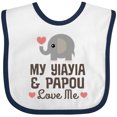 thumbnail image 3 of Inktastic My Yia Yia and Papou Love Me Boys or Girls Baby Bib, 3 of 4