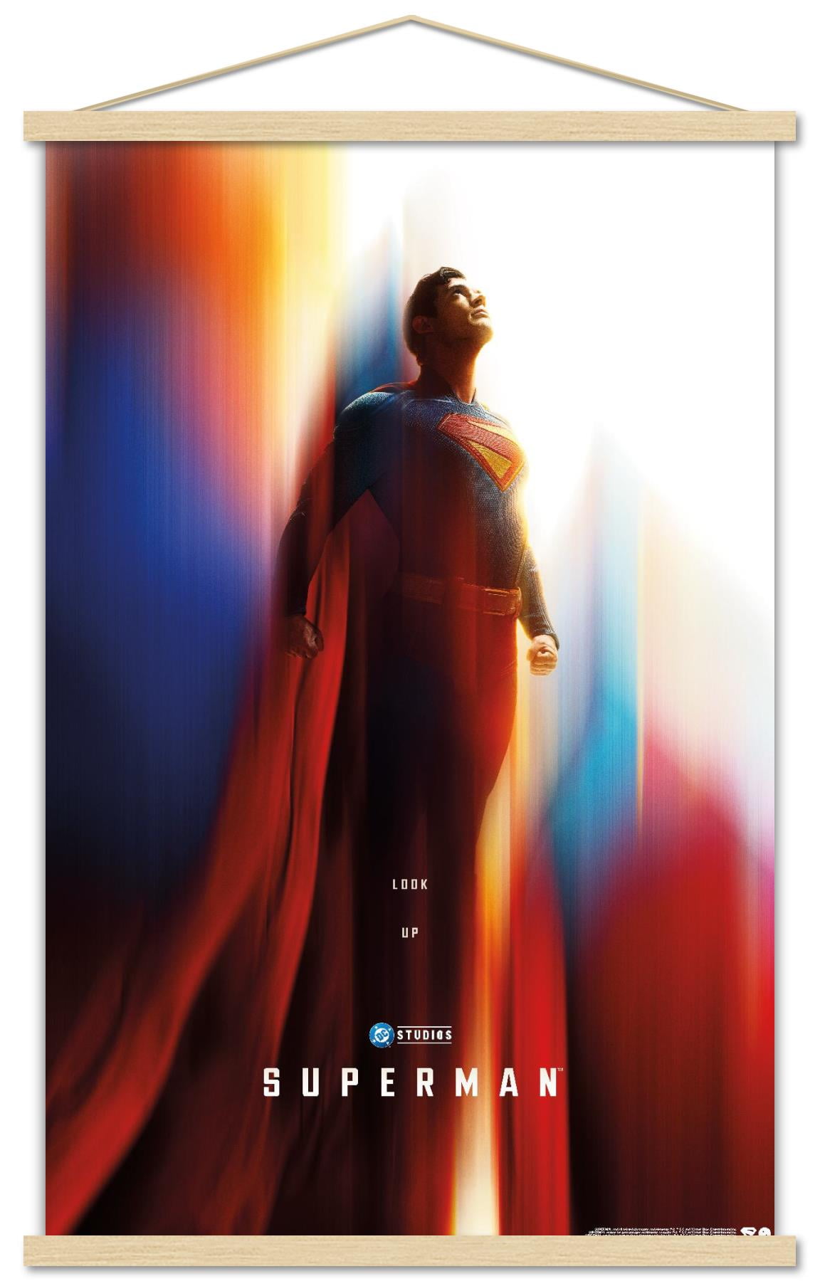 DC Studios Superman (2025) - Superman Teaser One Sheet Wall Poster with Magnetic Frame, 22.375" x 34"
