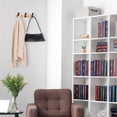 thumbnail image 6 of Unique Bargains 1 Pack Coat Rack Wall Mount Coat Hook for Hanging with 3 Hooks Brown, 6 of 7