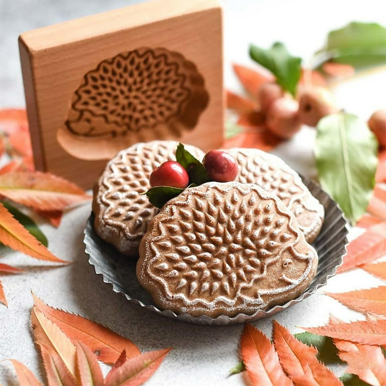 Techinal Cookie Mold Cutter Funny Wooden Cookie Molds for Baking