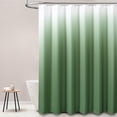 thumbnail image 5 of Sage Green Shower Curtain - Ombre Linen Textured Heavy Duty Fabric Shower Curtain Set with Plastic Hooks, Hotel Spa Luxury Neutral Cloth Shower Curtains for Bathroom, Water Repellent - 72x72, 5 of 6