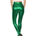 thumbnail image 5 of Yanyanz Women's Pants, Women's Metallic Leggings Shiny Trousers with High Waist Shiny Leggings In Look for Dance Costume with Pocket, Pants for Women, Women's Leather, 5 of 5