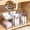Clear Dividers, variant on Sindcom 3 Pack Bathroom Plastic Storage Organizer, 2 Tier Clear Under Sink Organizers Vanity Countertop Storage Container