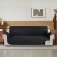 thumbnail image 3 of Sanmadrola 100% Waterproof Sofa Cover Non Slip Couch Cover Machine Washable Slipcover Leakproof Furniture Protector for Dogs Kids Pets, Black, Oversized Sofa, 3 of 8