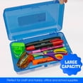 thumbnail image 4 of BAZIC Plastic Pencil Case Utility Storage Box, Glitter Bright Color, 24-Pack, 4 of 5