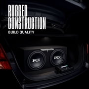 MTX Dual 12-Inch Loaded Subwoofer Enclosure Package with Amplifier and 4-Gauge Wiring kit